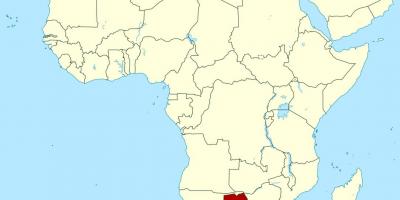 نقشہ کے بوٹسوانا افریقہ